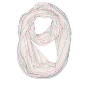 Gap Infinity Scarf Pink With Light Green Stripes Womens NWT